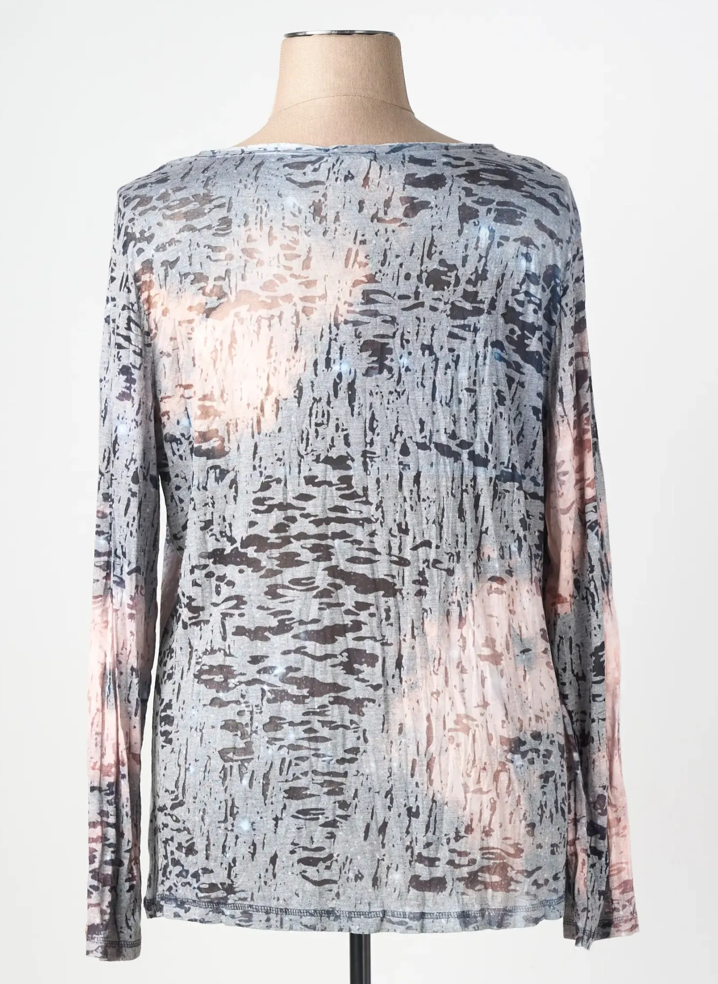 Top Co2 Gris Manches Longues