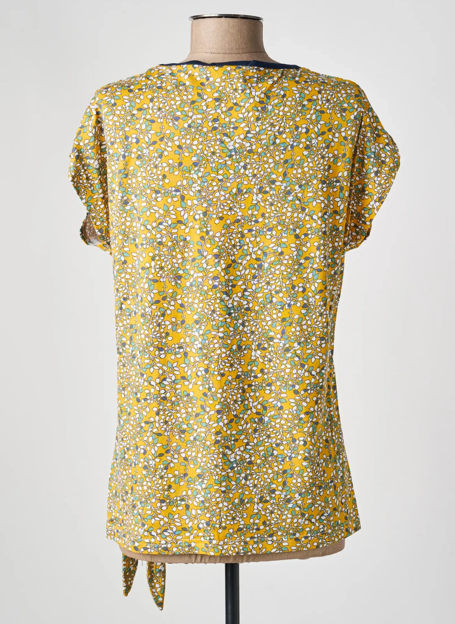 Top Damart Jaune Manches Courtes