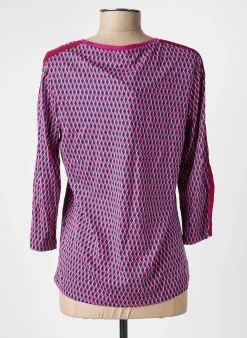 Top Damart Violet Manches Longues