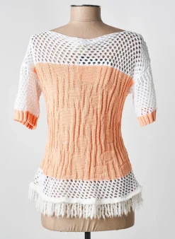 Top Elisa Cavaletti Orange Manches Courtes