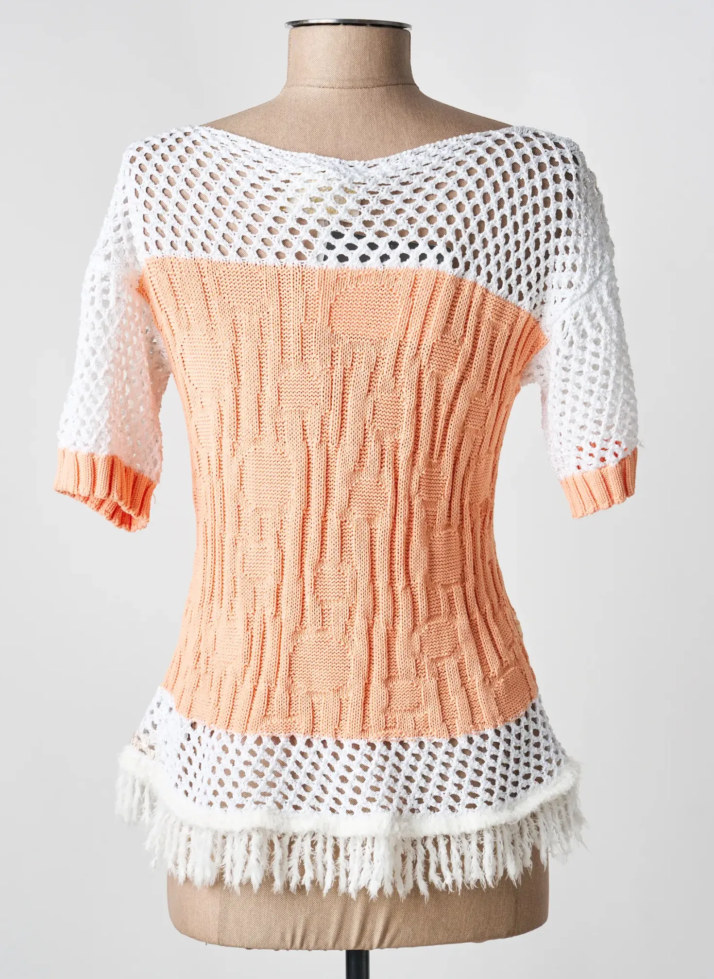 Top Elisa Cavaletti Orange Manches Courtes