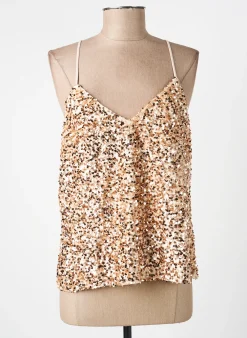 Top Emma & Ella Beige Fines Bretelles