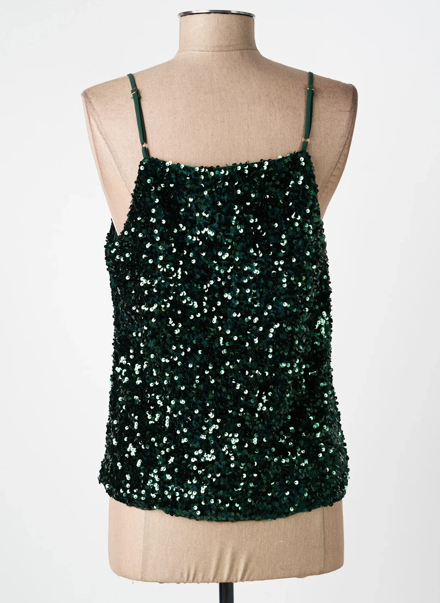 Top Emma & Ella Vert Fines Bretelles