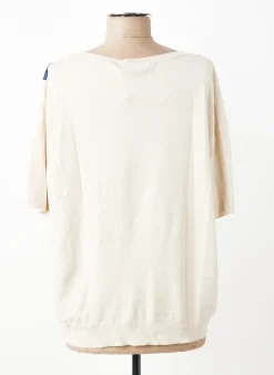 Top Escorpion Beige Manches Courtes