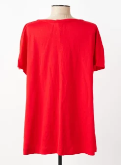 Top Fa Concept Rouge Manches Courtes