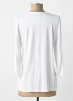 Top Gelco Blanc Manches Longues