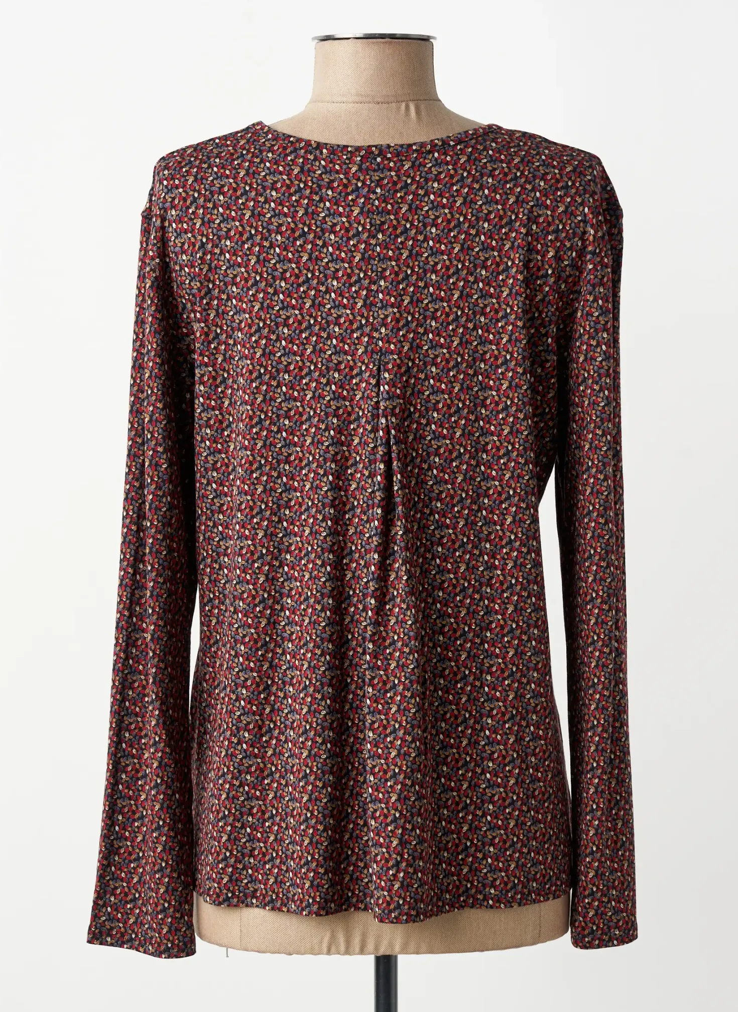 Top Gevana Noir Manches Longues