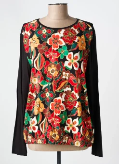 Top Hajo Noir Manches Longues