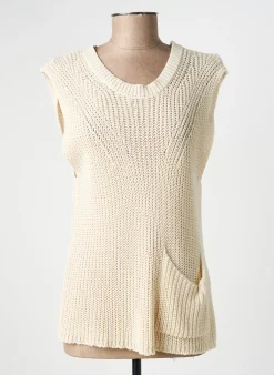 Top Indi & Cold Beige Manches Courtes