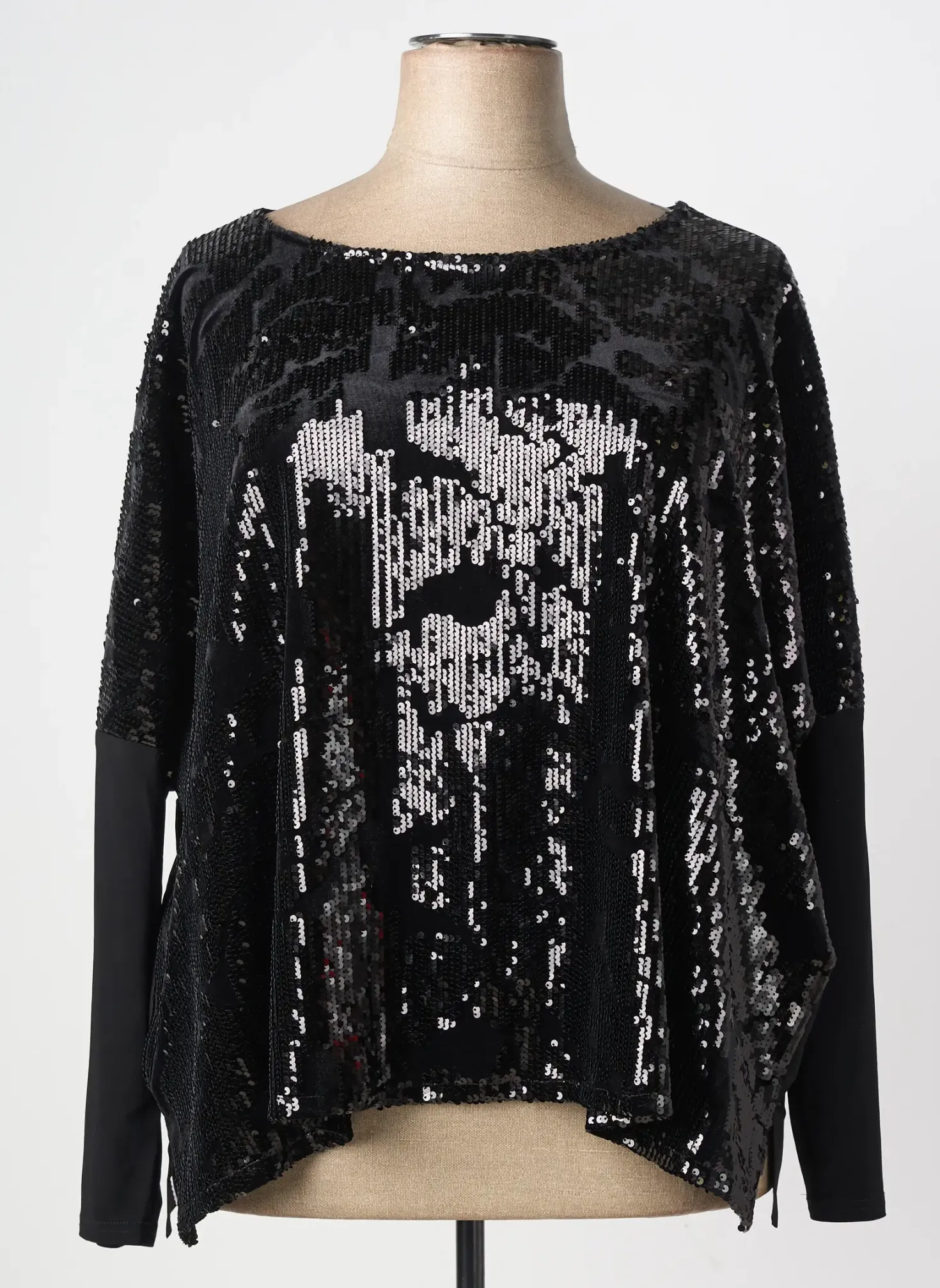 Top Joseph Ribkoff Noir Manches Longues