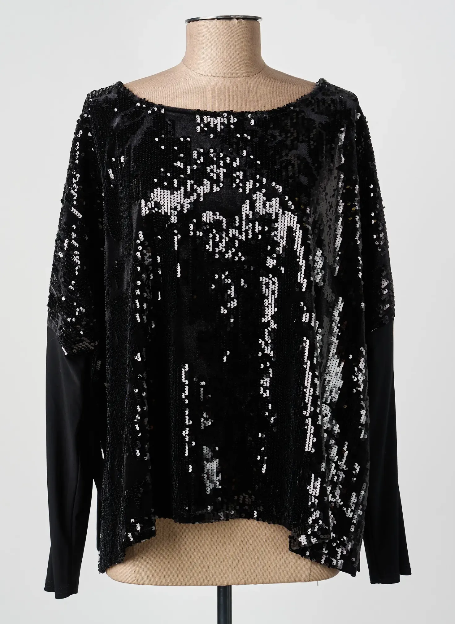 Top Joseph Ribkoff Noir Manches Longues