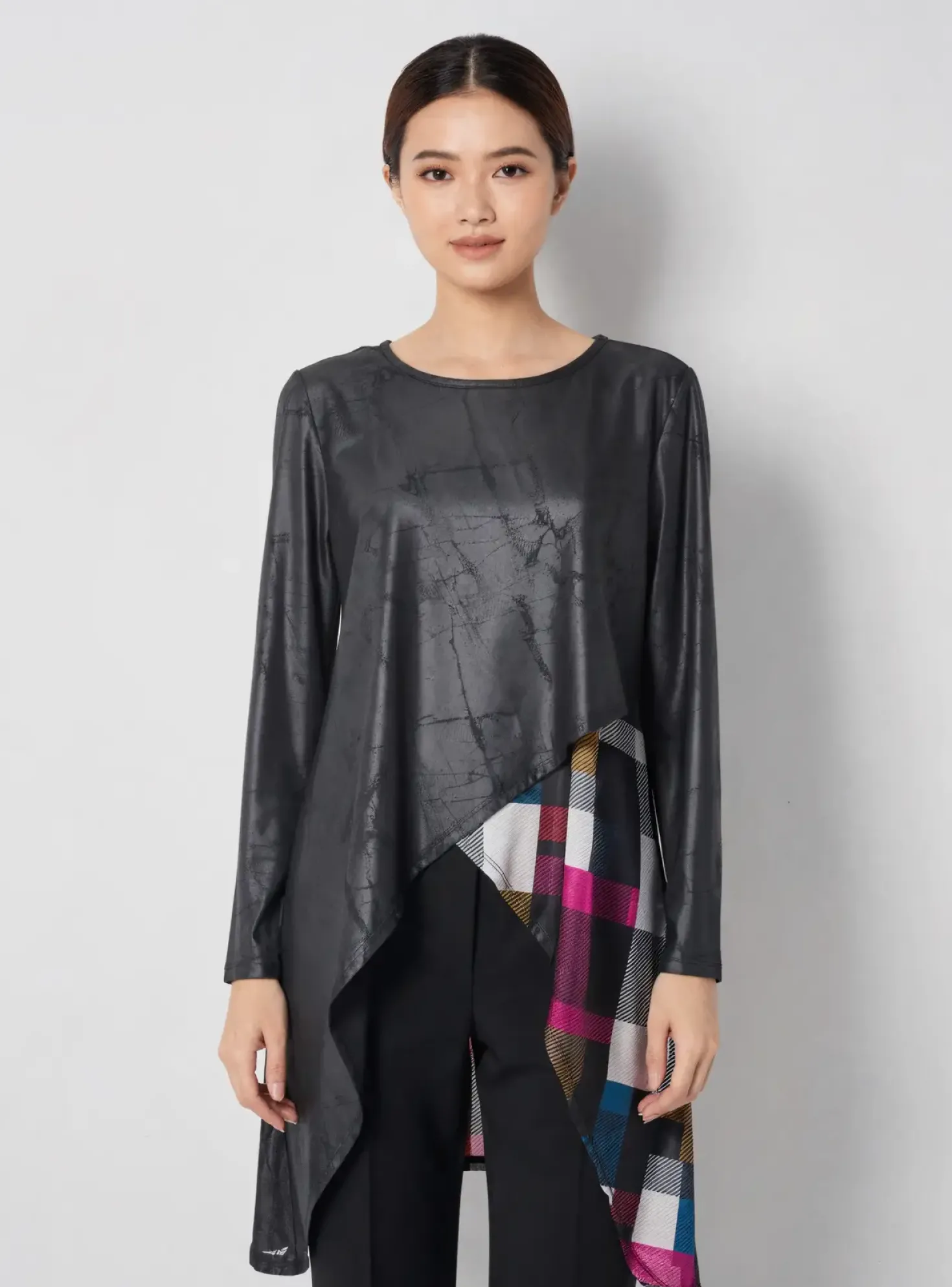 Top Kozan Noir Manches Longues