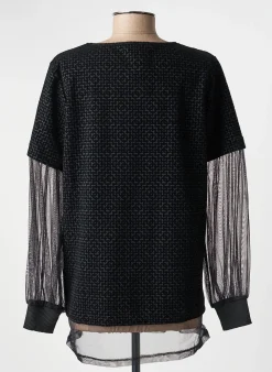 Top Kozan Noir Manches Longues