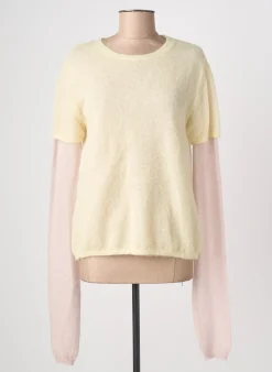 Top Phisique Du Role Jaune Manches Longues