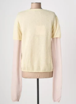 Top Phisique Du Role Jaune Manches Longues