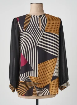 Top Quattro Noir Manches Longues