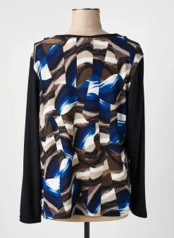 Top Quattro Noir Manches Longues