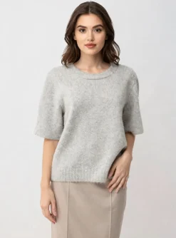 Top Samsoe & Samsoe Gris Manches Courtes