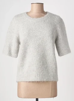 Top Samsoe & Samsoe Gris Manches Courtes