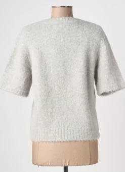 Top Samsoe & Samsoe Gris Manches Courtes