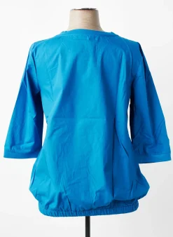 Top Sheego Bleu Manches 3/4