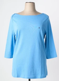 Top Sheego Bleu Manches Longues