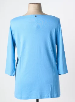 Top Sheego Bleu Manches Longues