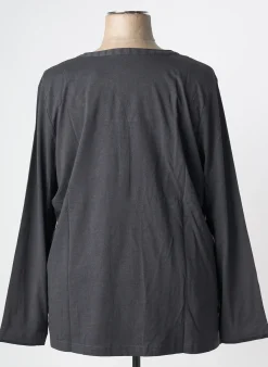 Top Sheego Gris Manches Longues