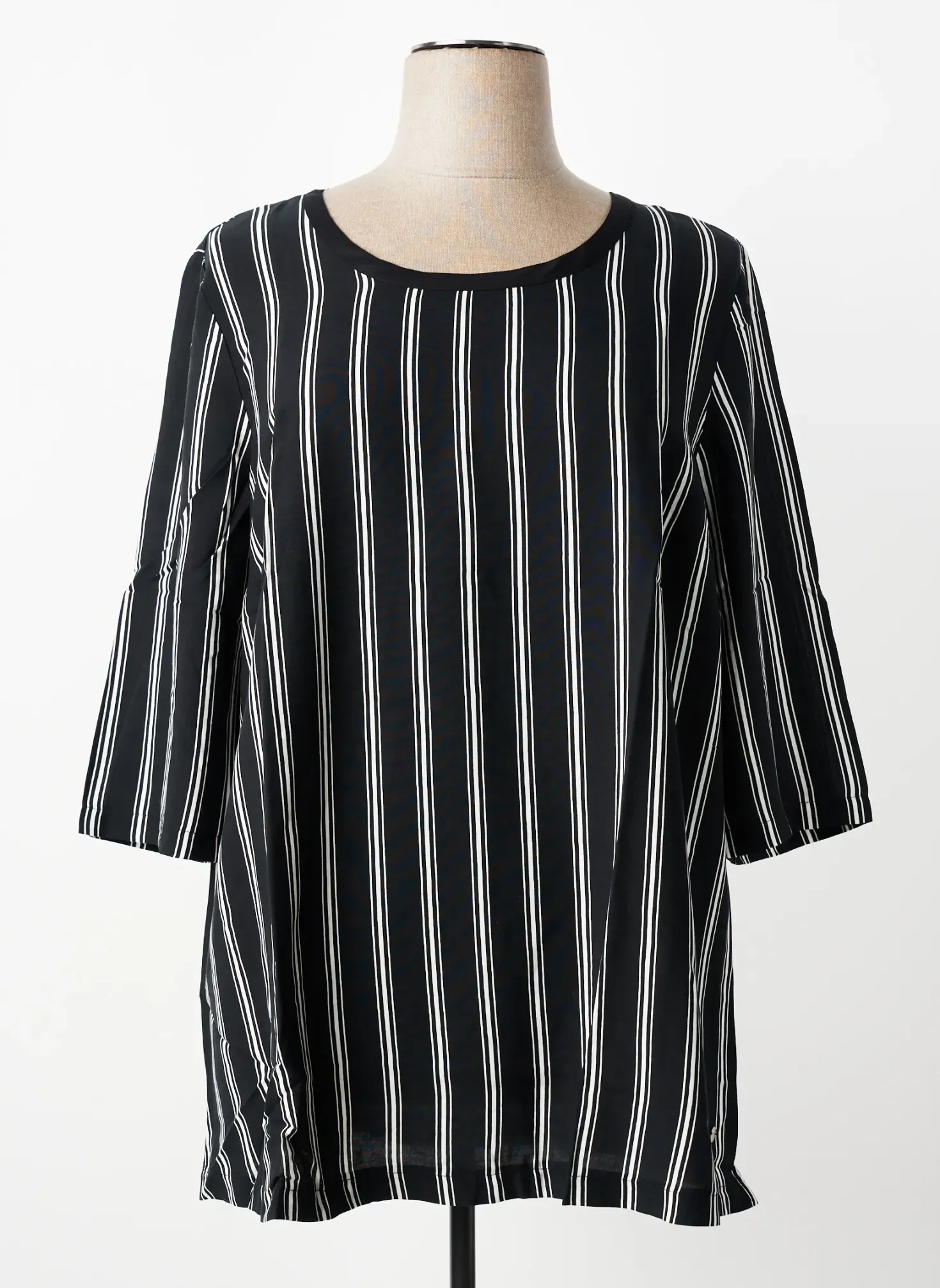 Top Sheego Noir Manches 3/4