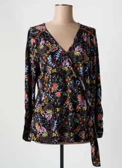 Top Sheego Noir Manches Longues