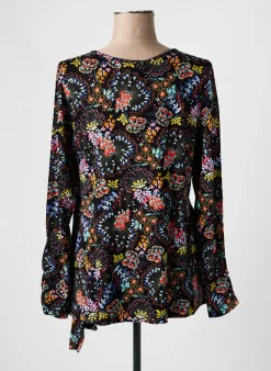 Top Sheego Noir Manches Longues
