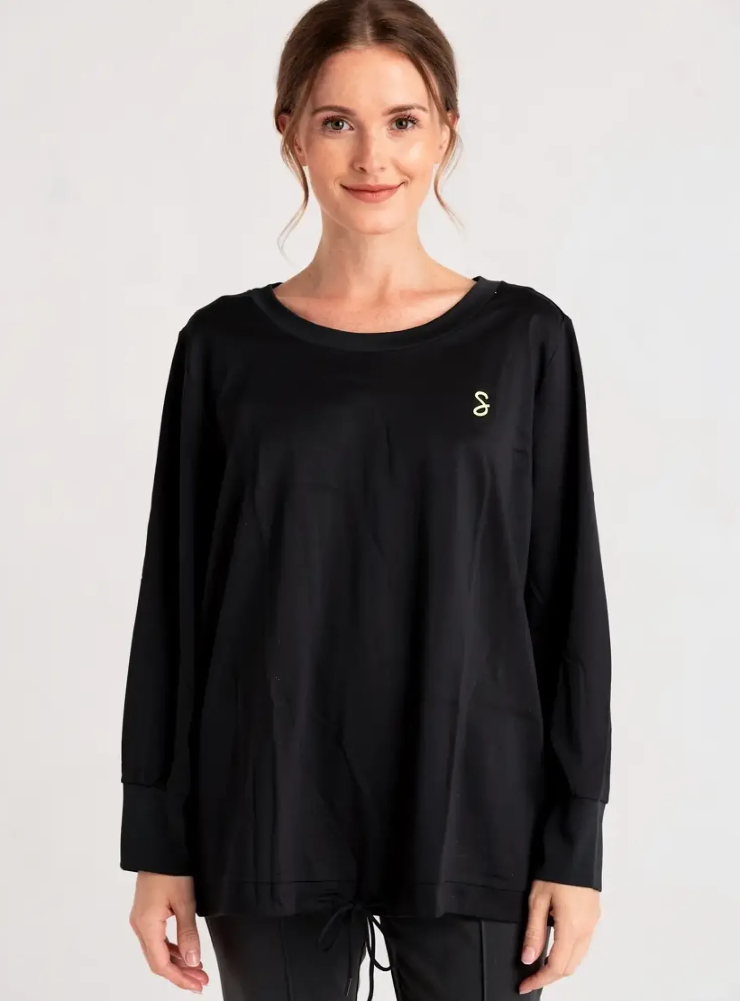 Top Sheego Noir Manches Longues