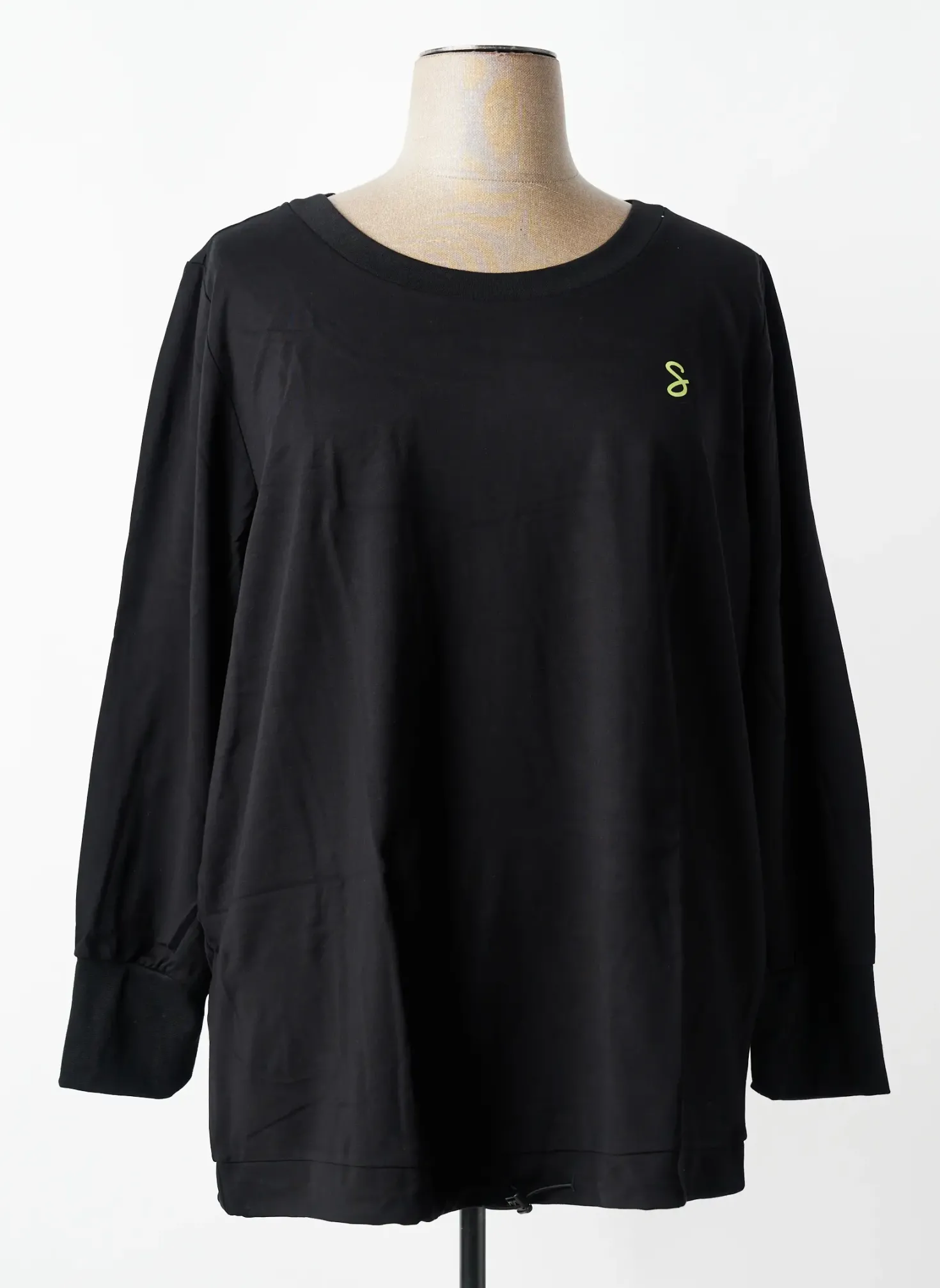 Top Sheego Noir Manches Longues