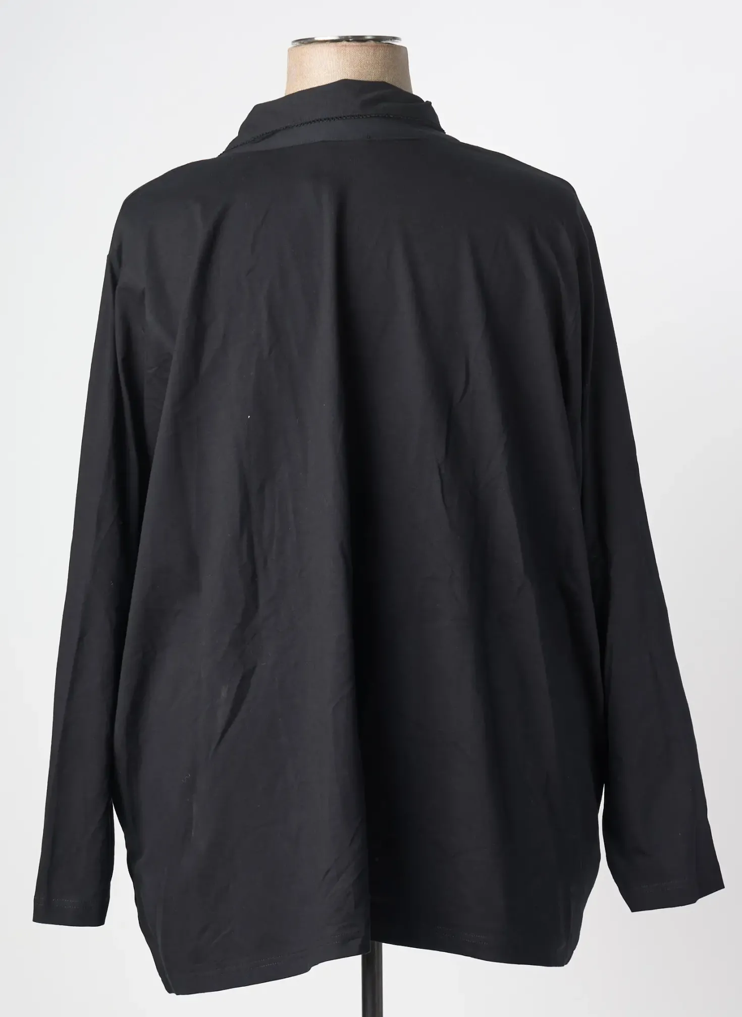 Top Sheego Noir Manches Longues