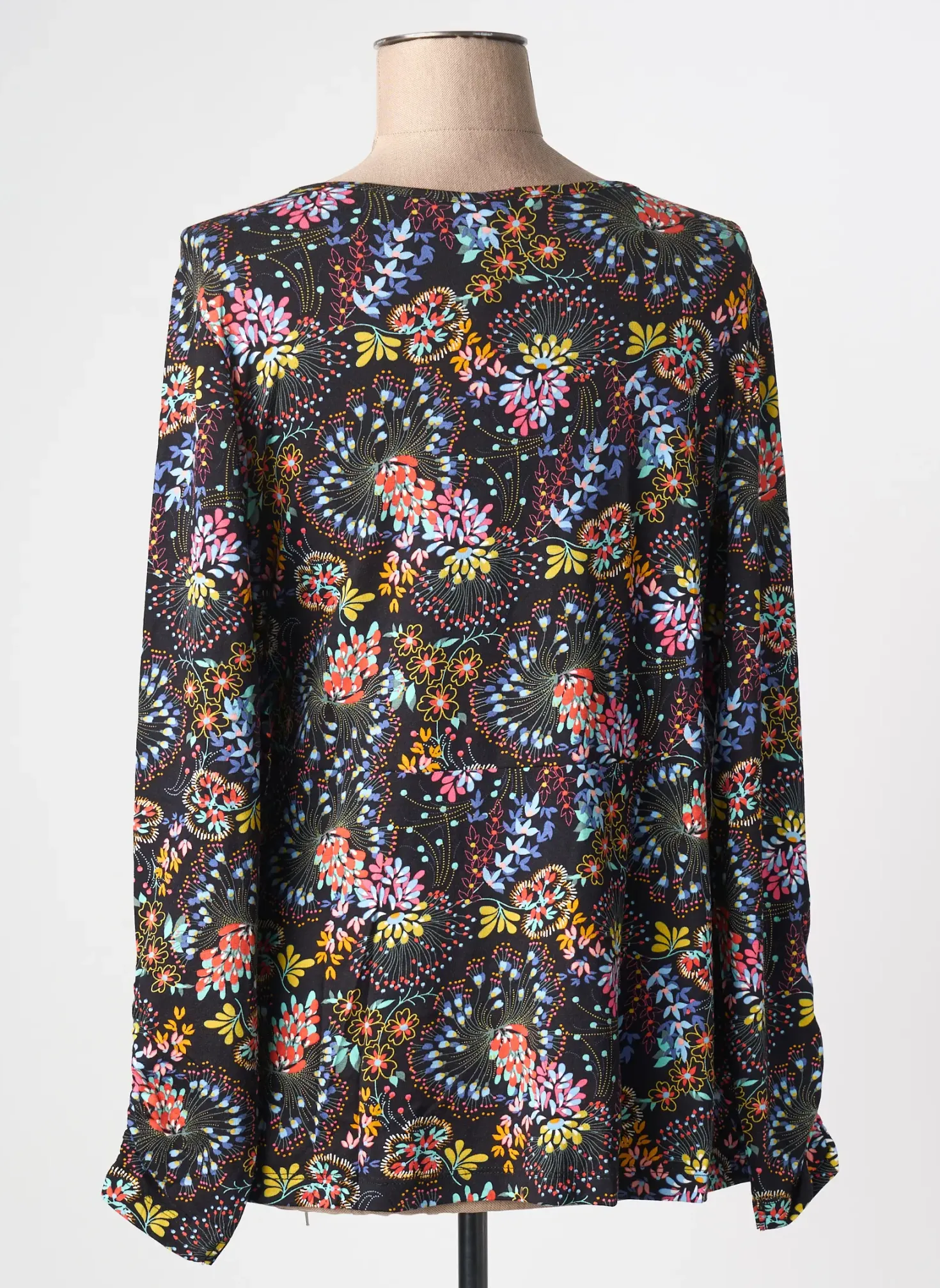 Top Sheego Noir Manches Longues