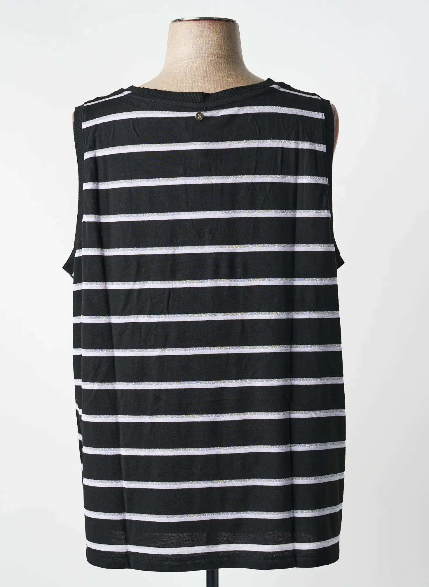 Top Sheego Noir Sans Manche