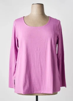 Top Sheego Rose Manches Longues