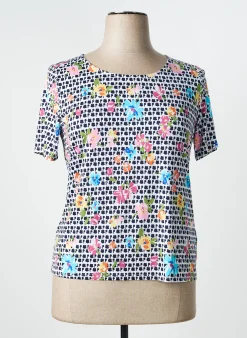 Top Telmail Noir Manches Courtes