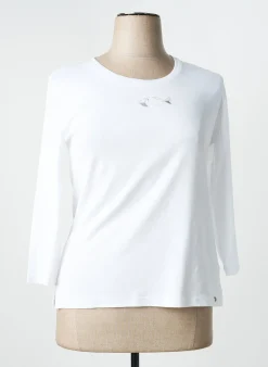 Top Thalassa Blanc Manches Longues