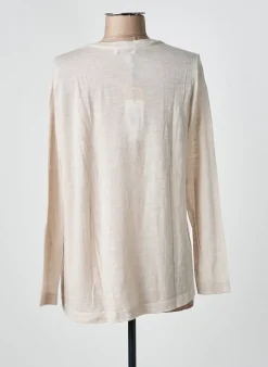 Top Whyci Milano Beige Manches Longues