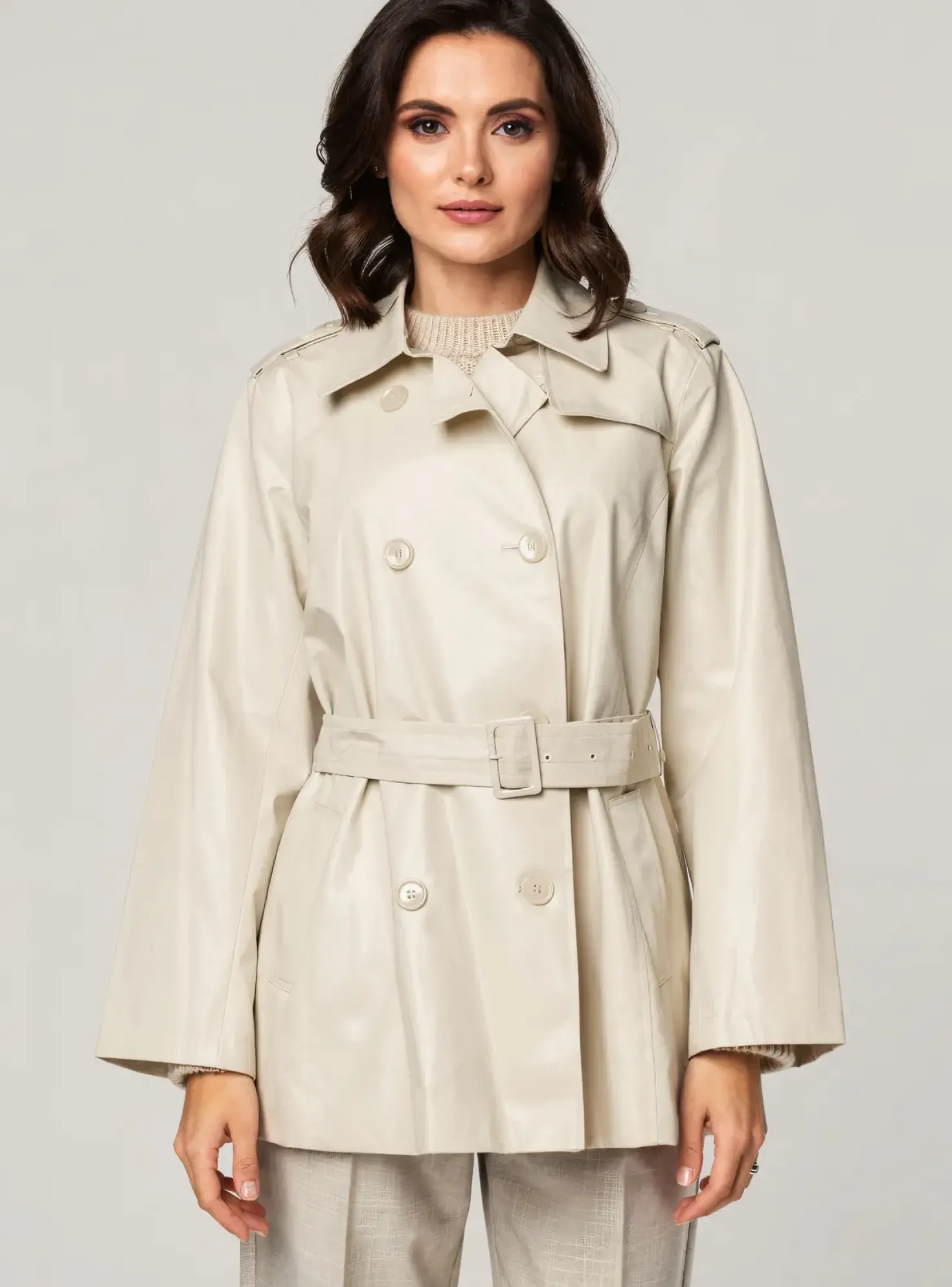 Trench Elora Beige Sans Capuche