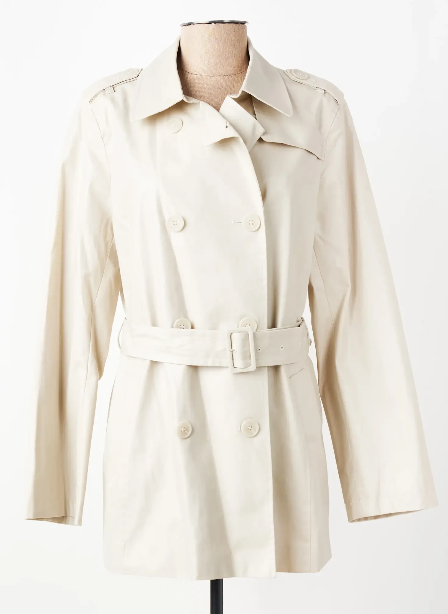 Trench Elora Beige Sans Capuche