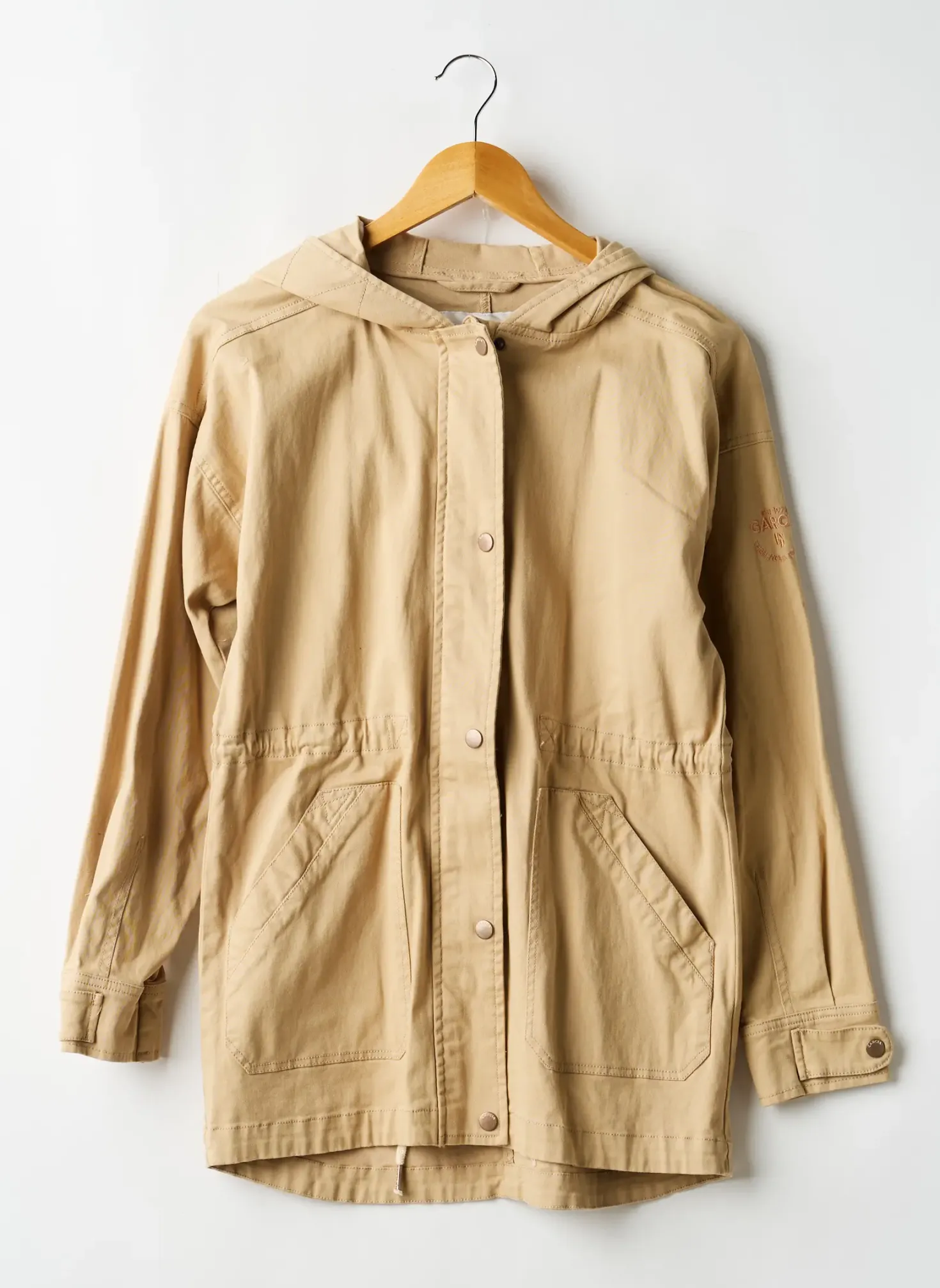 Trench Garcia Beige A Capuche