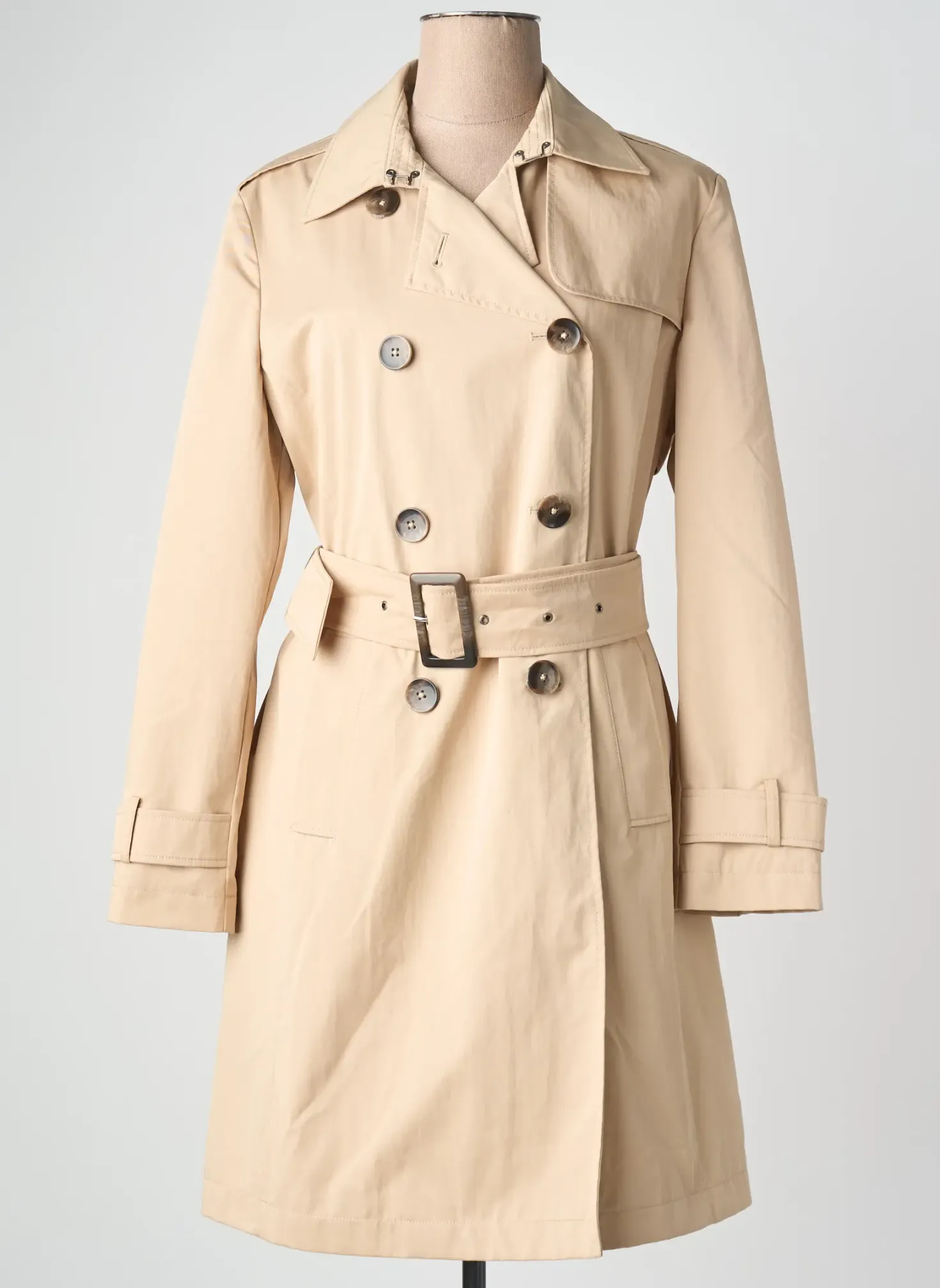 Trench Gerry Weber Beige Sans Capuche