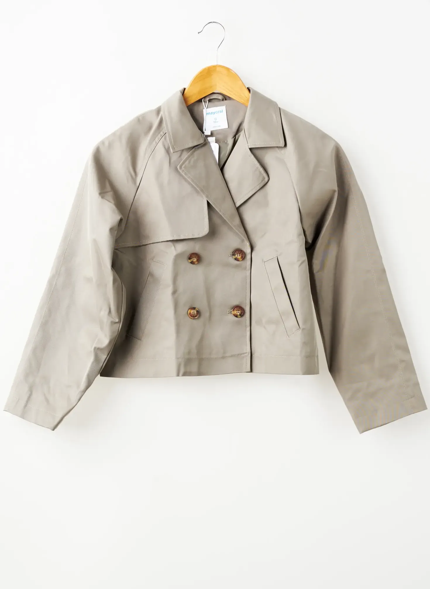 Trench Mayoral Vert Sans Capuche