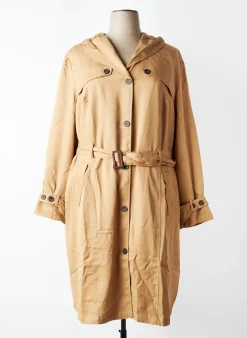 Trench Sheego Marron A Capuche
