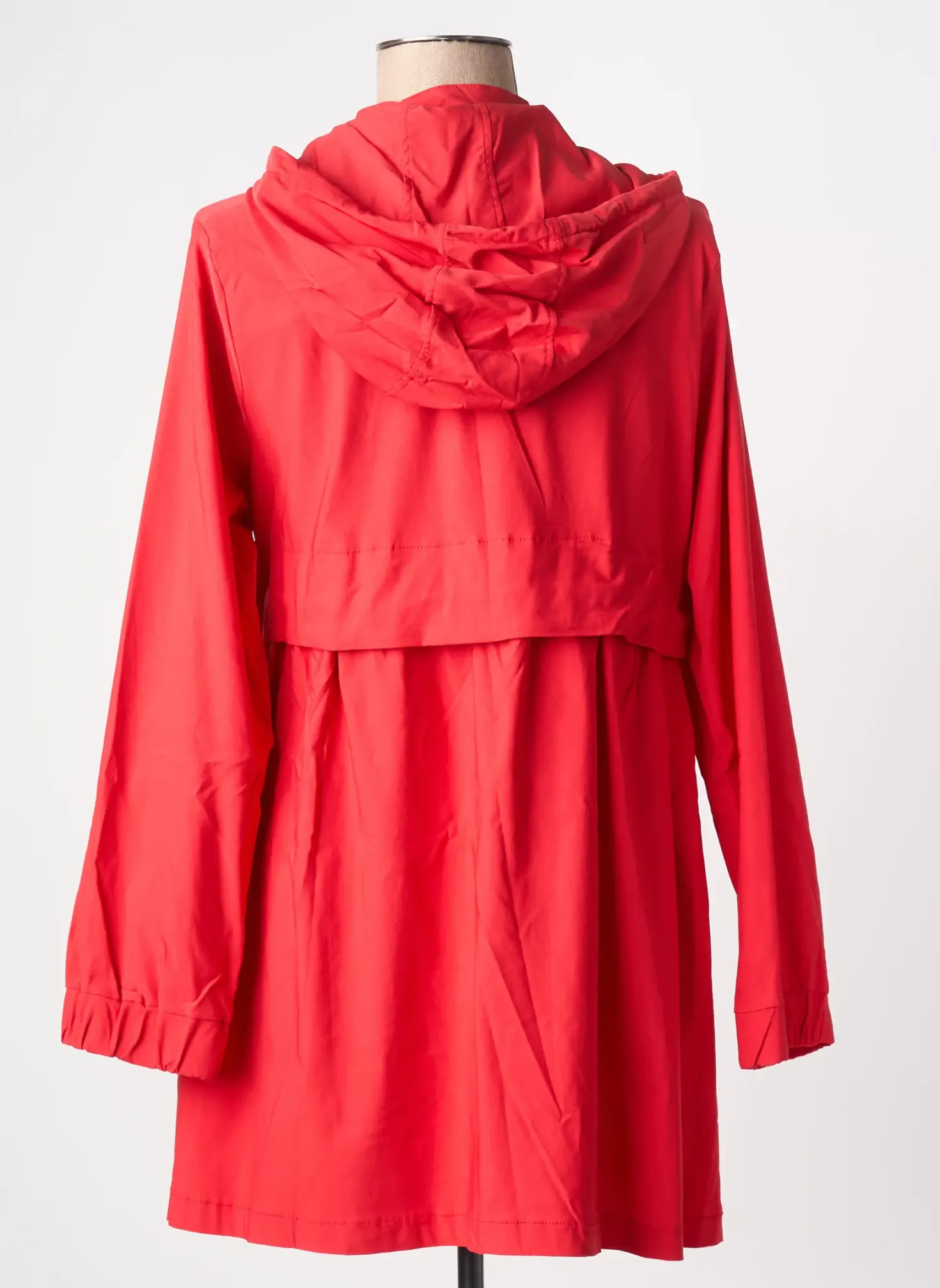 Trench Sophia Curvy Rouge A Capuche