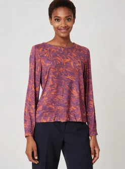 T-shirt Agathe & Louise Violet Manches Longues