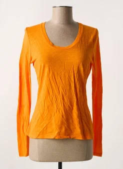 T-shirt American Vintage Orange Manches Longues