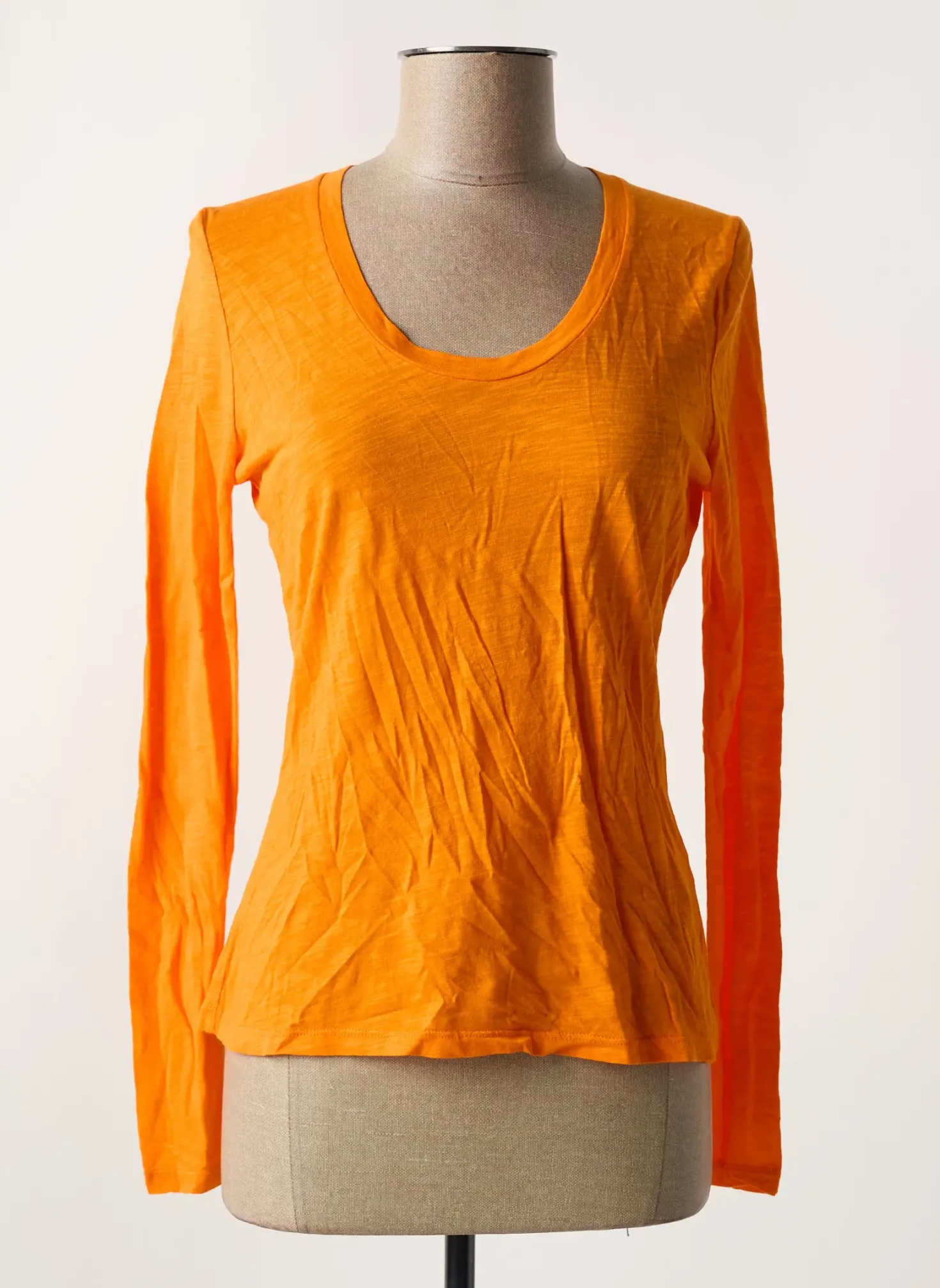 T-shirt American Vintage Orange Manches Longues
